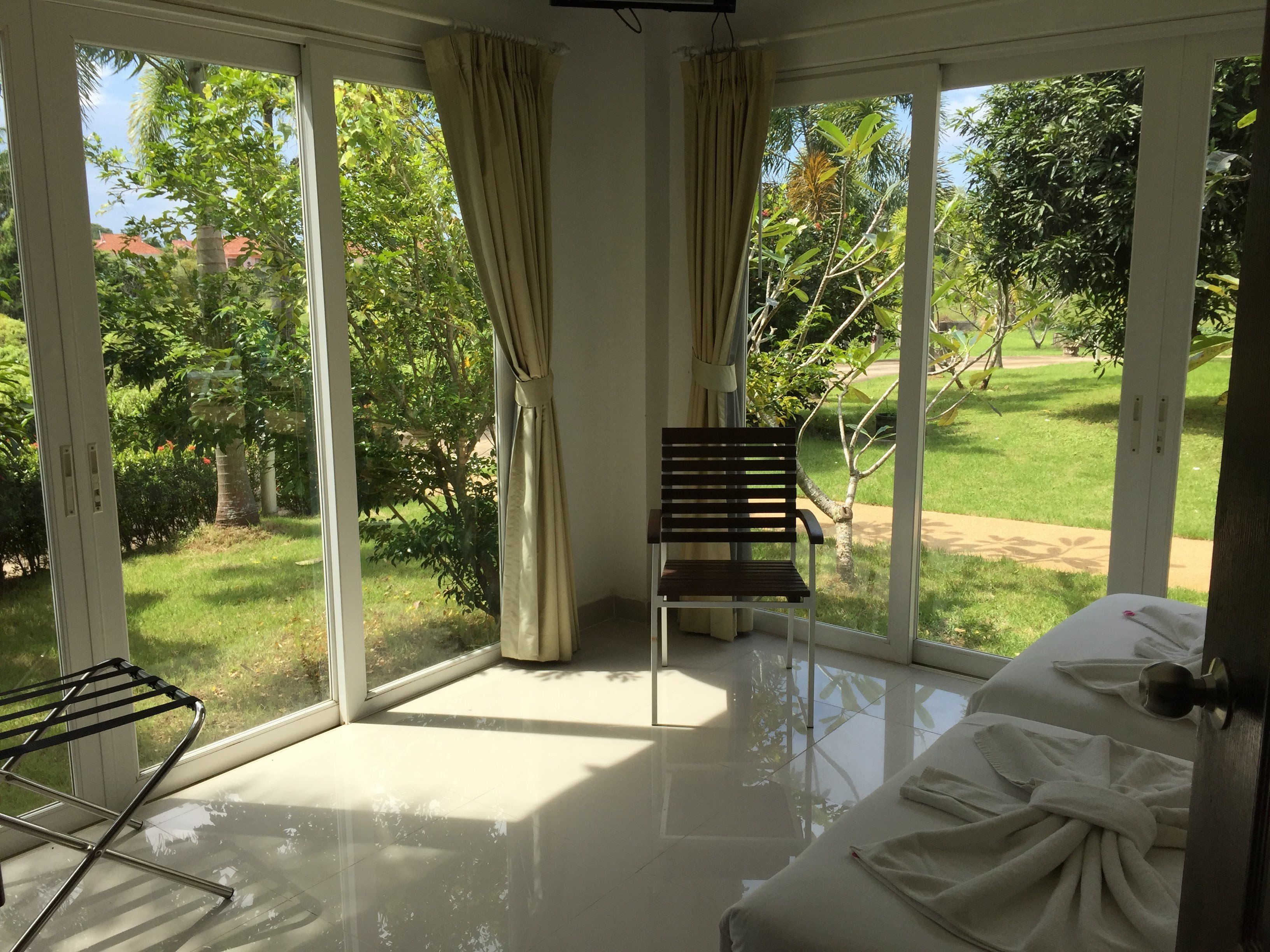 premium apartment, 2 bedrooms, pool view, ground floor | view from room