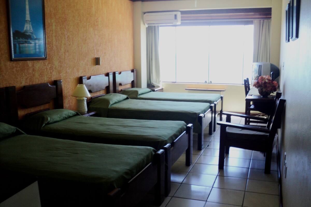 Select Comfort beds, in-room safe, blackout drapes, WiFi (free)