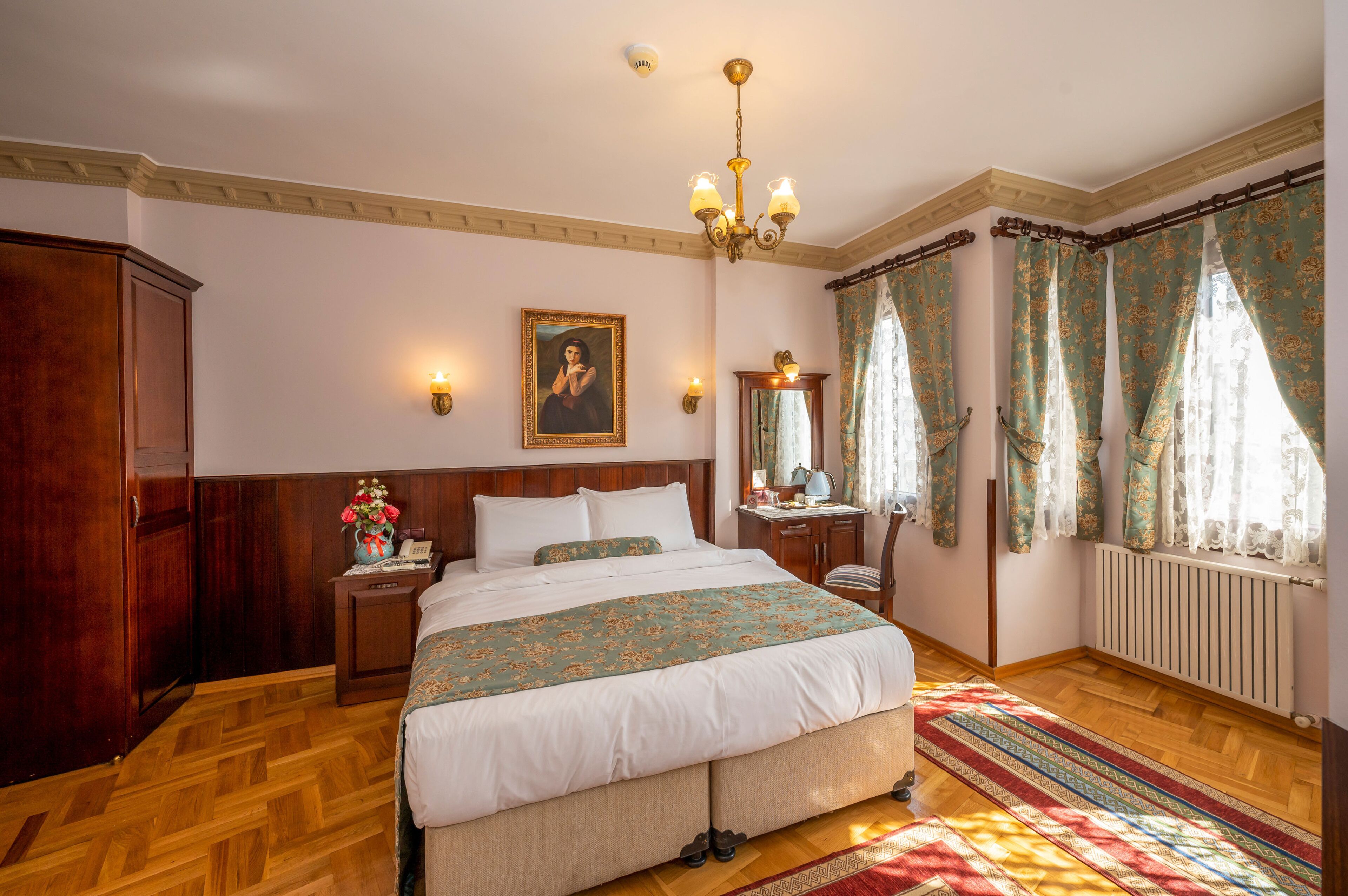 Pillow-top beds, minibar, in-room safe, desk