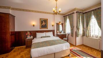 Pillow-top beds, minibar, in-room safe, desk