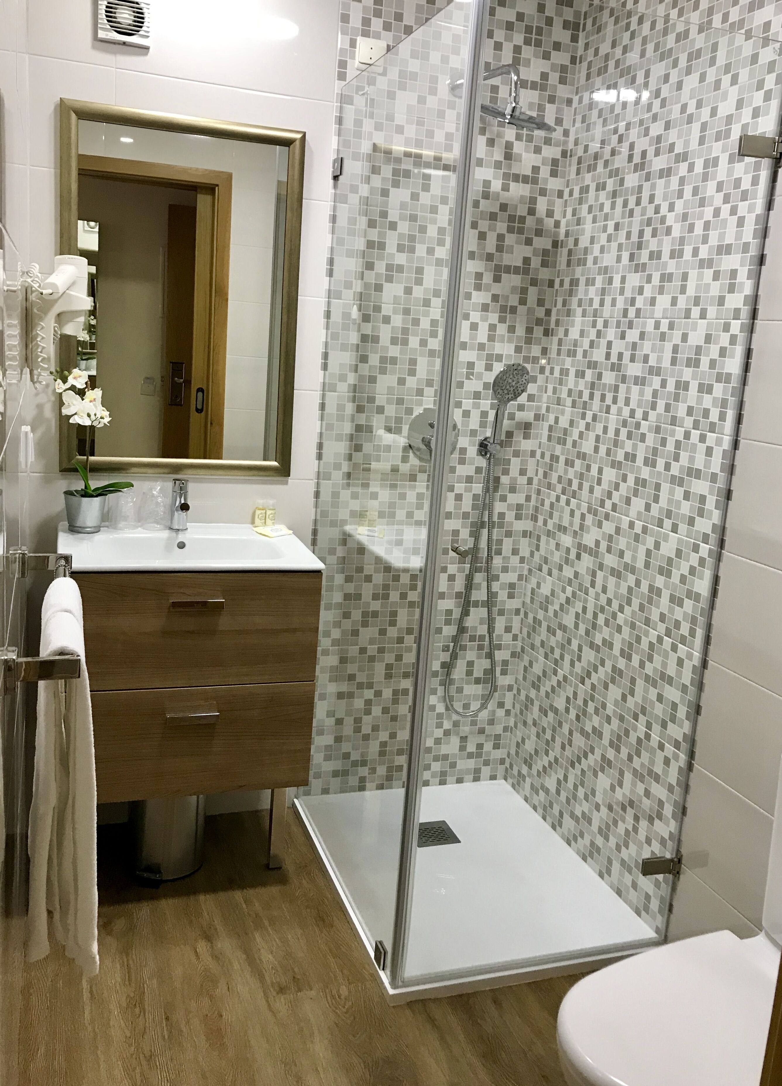 double room | bathroom | shower, free toiletries, hair dryer, bidet