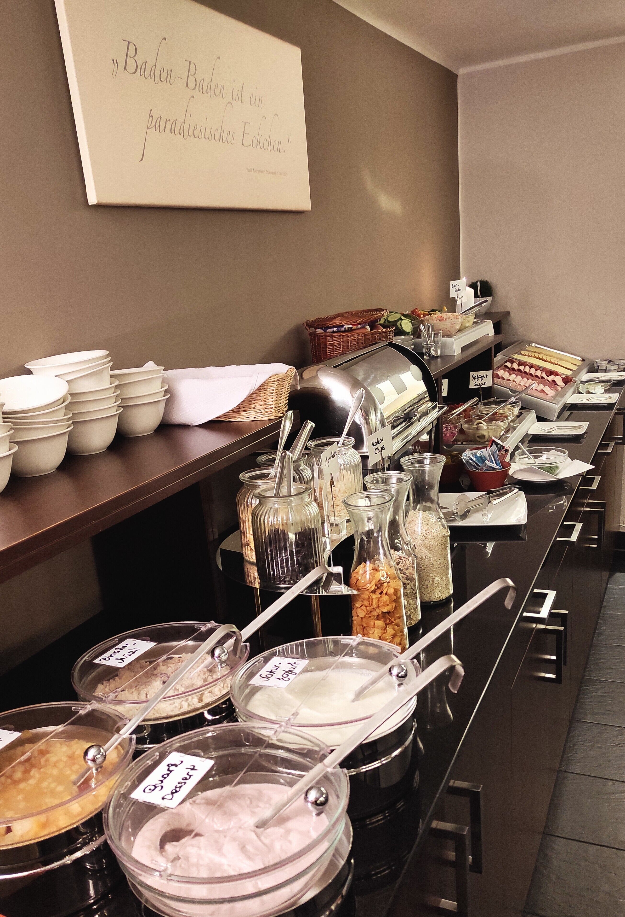daily buffet breakfast (eur 19 per person)