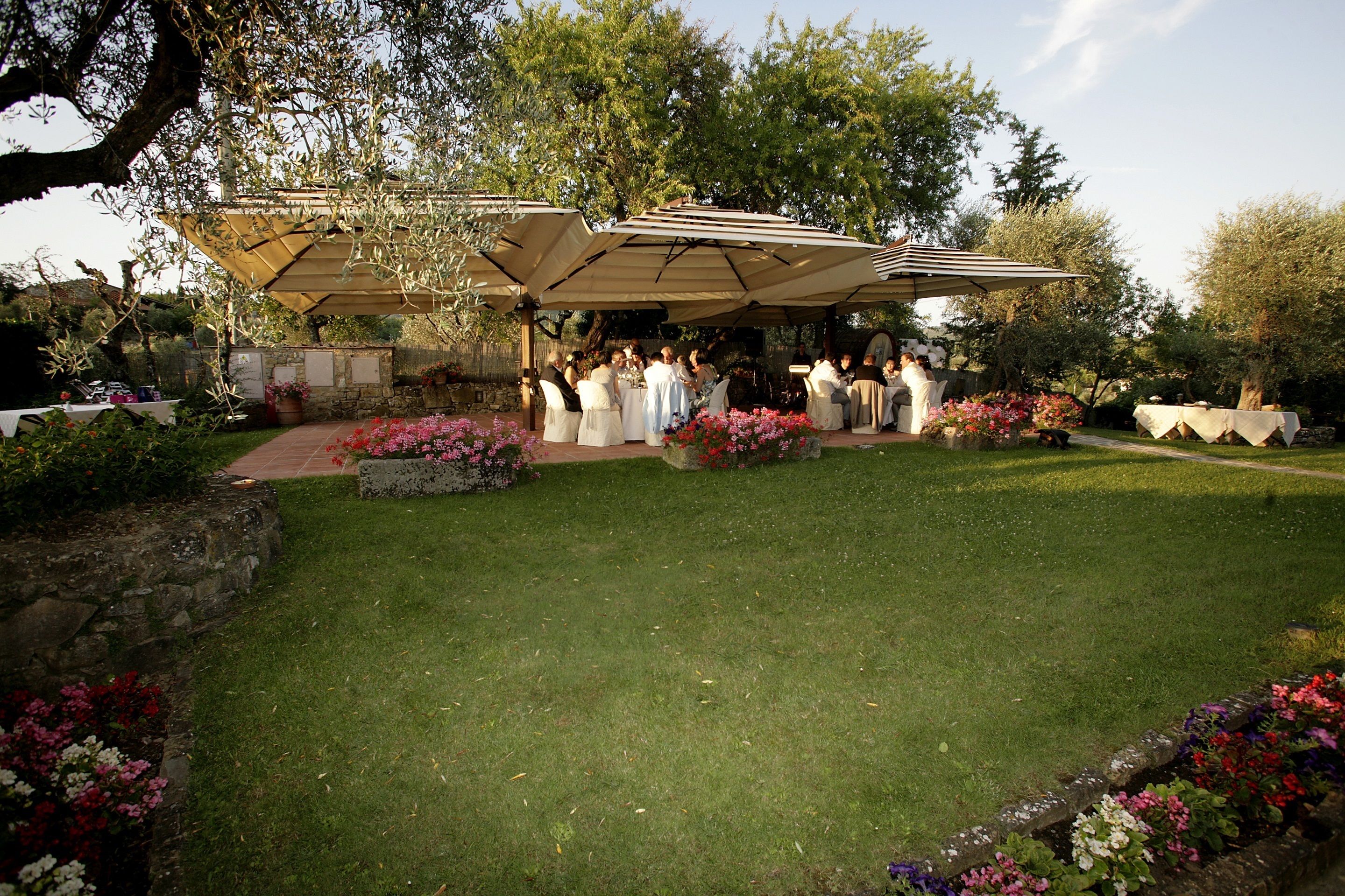 outdoor wedding area
