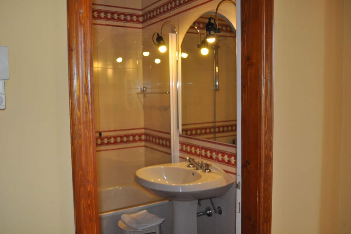 superior double room | bathroom | combined shower/bathtub, free toiletries, hair dryer, bidet