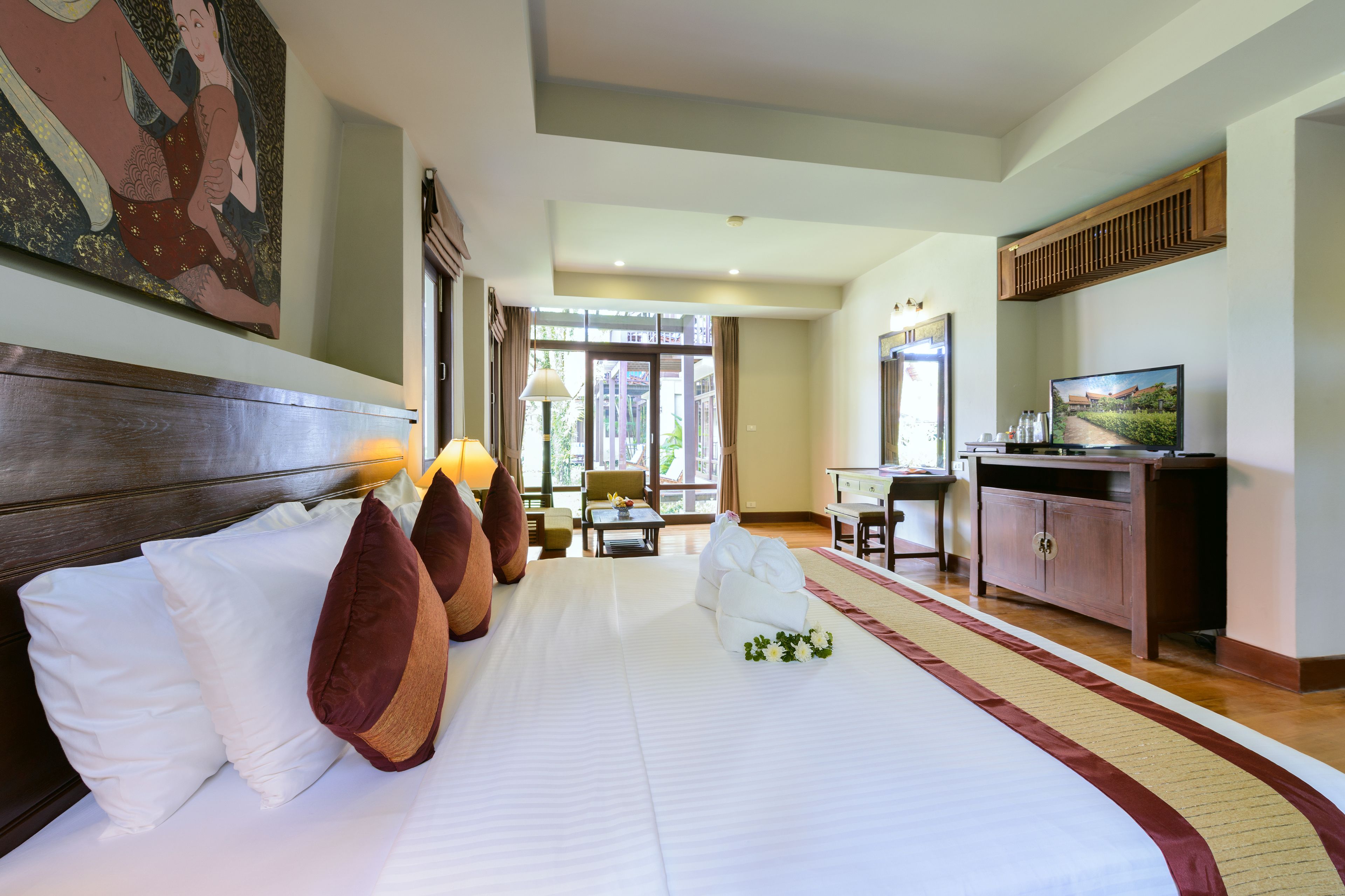 thai style deluxe | 1 bedroom, premium bedding, pillow-top beds, minibar