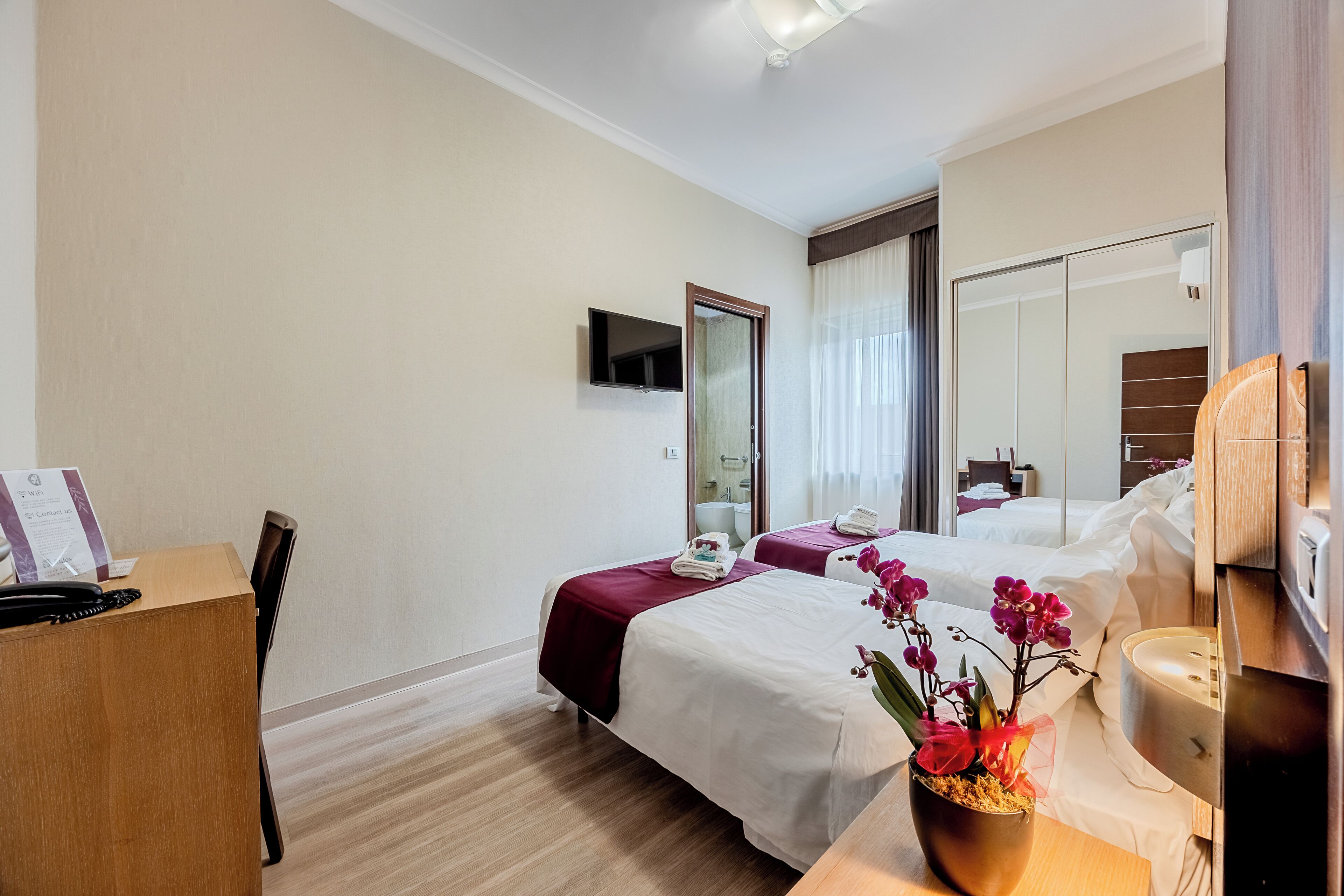 Chambre avec lits jumeaux