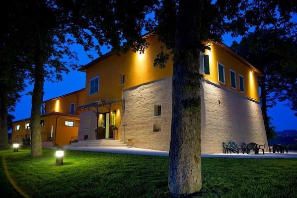 Front of property - evening/night