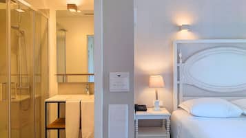Free toiletries, hair dryer, bidet, towels