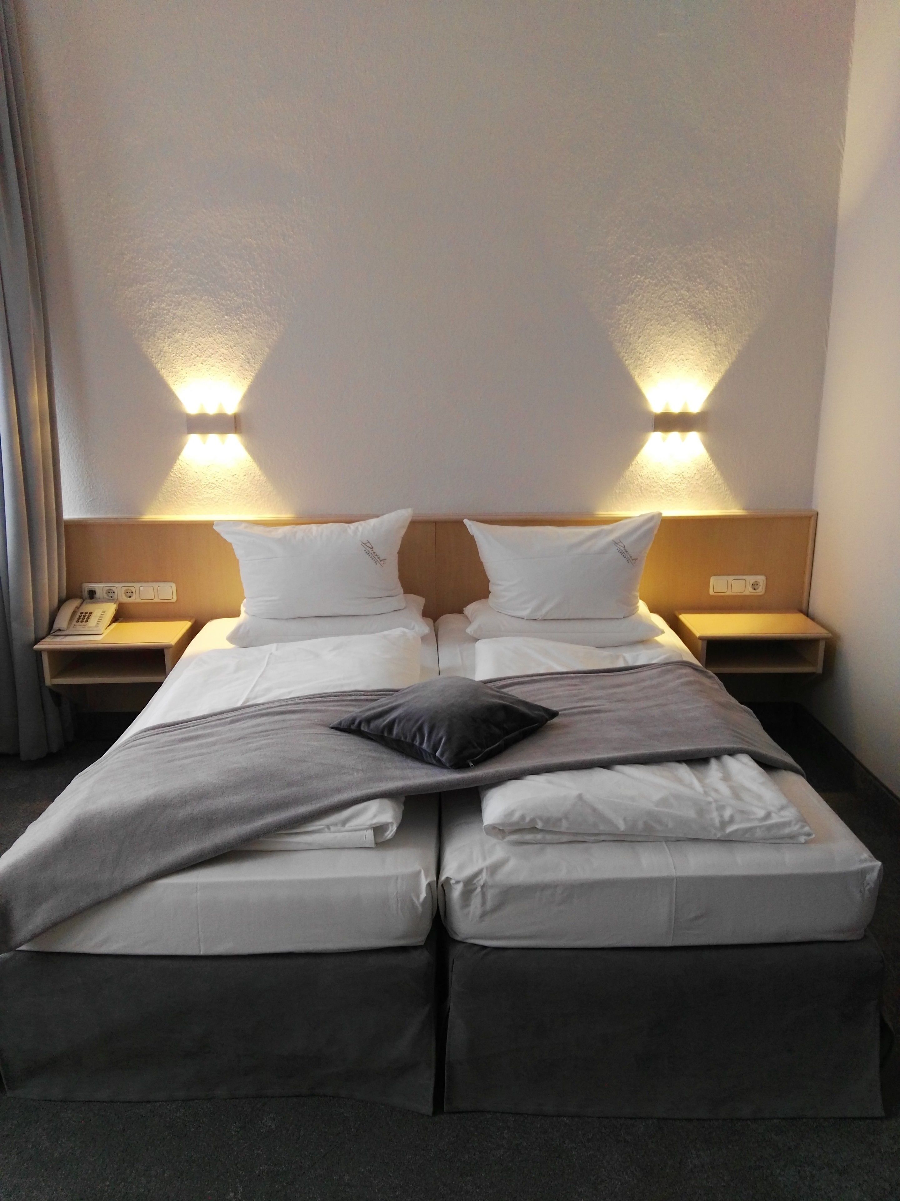 business double or twin room | hypo-allergenic bedding, desk, free wifi, bed sheets