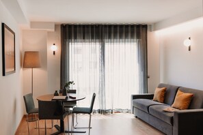 1 bedroom, desk, laptop workspace, iron/ironing board