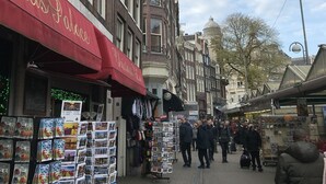 A street with shops and a Christmas Palace sign. - Amsterdam4holiday (Amsterdam)