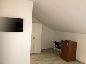 Desk, free WiFi, bed sheets