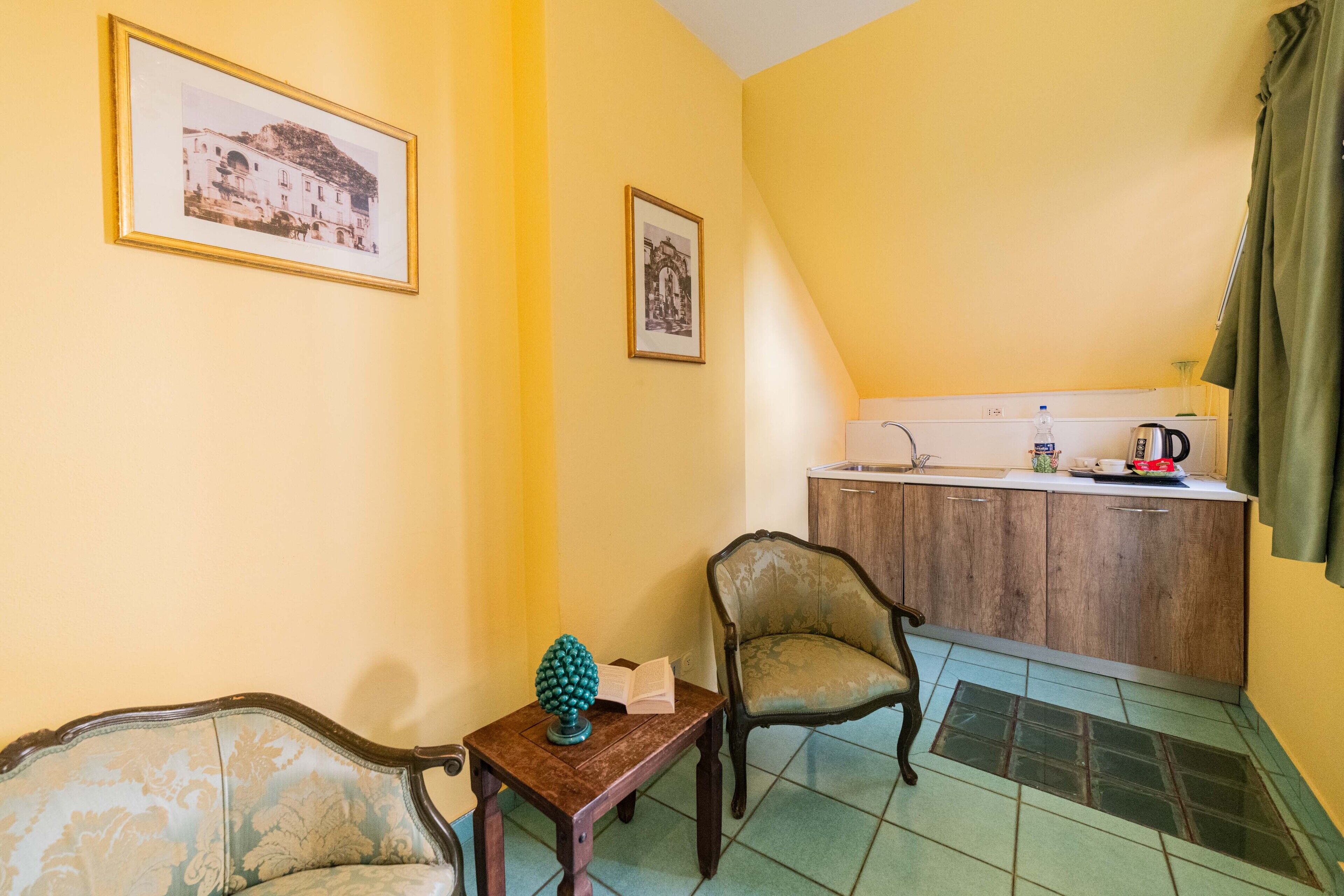 superior room, sea view, tower | living area | 28-inch led tv with satellite channels