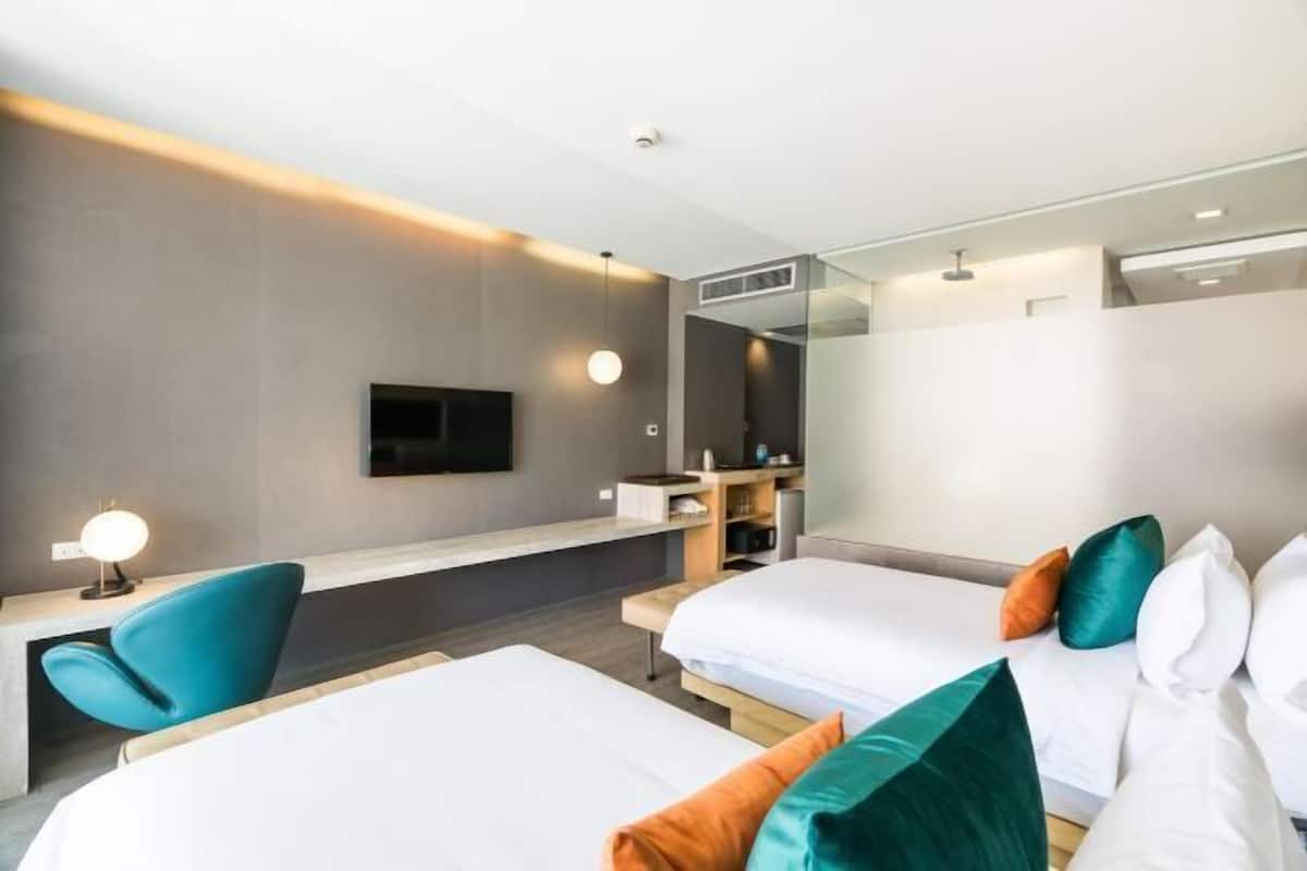 Minibar, in-room safe, blackout curtains, free cots/infant beds