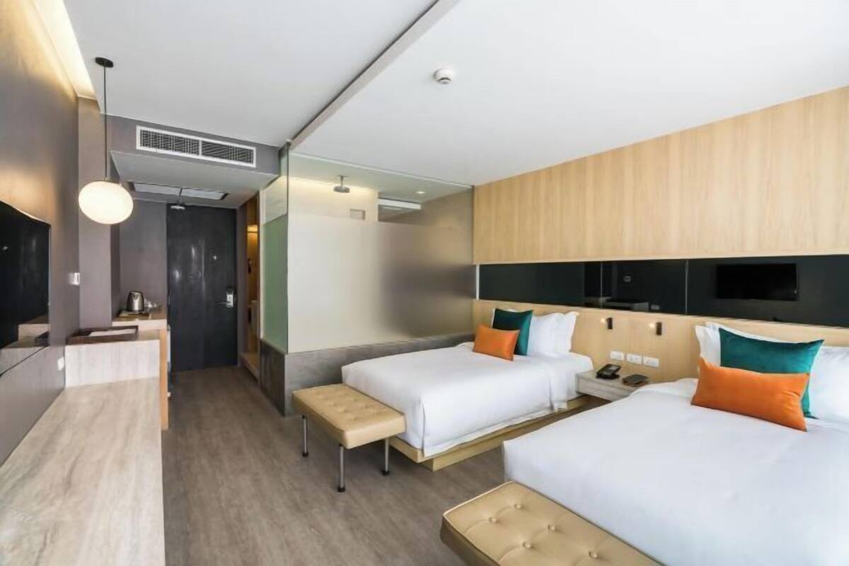 Een minibar, een kluis op de kamer, verduisterende gordijnen