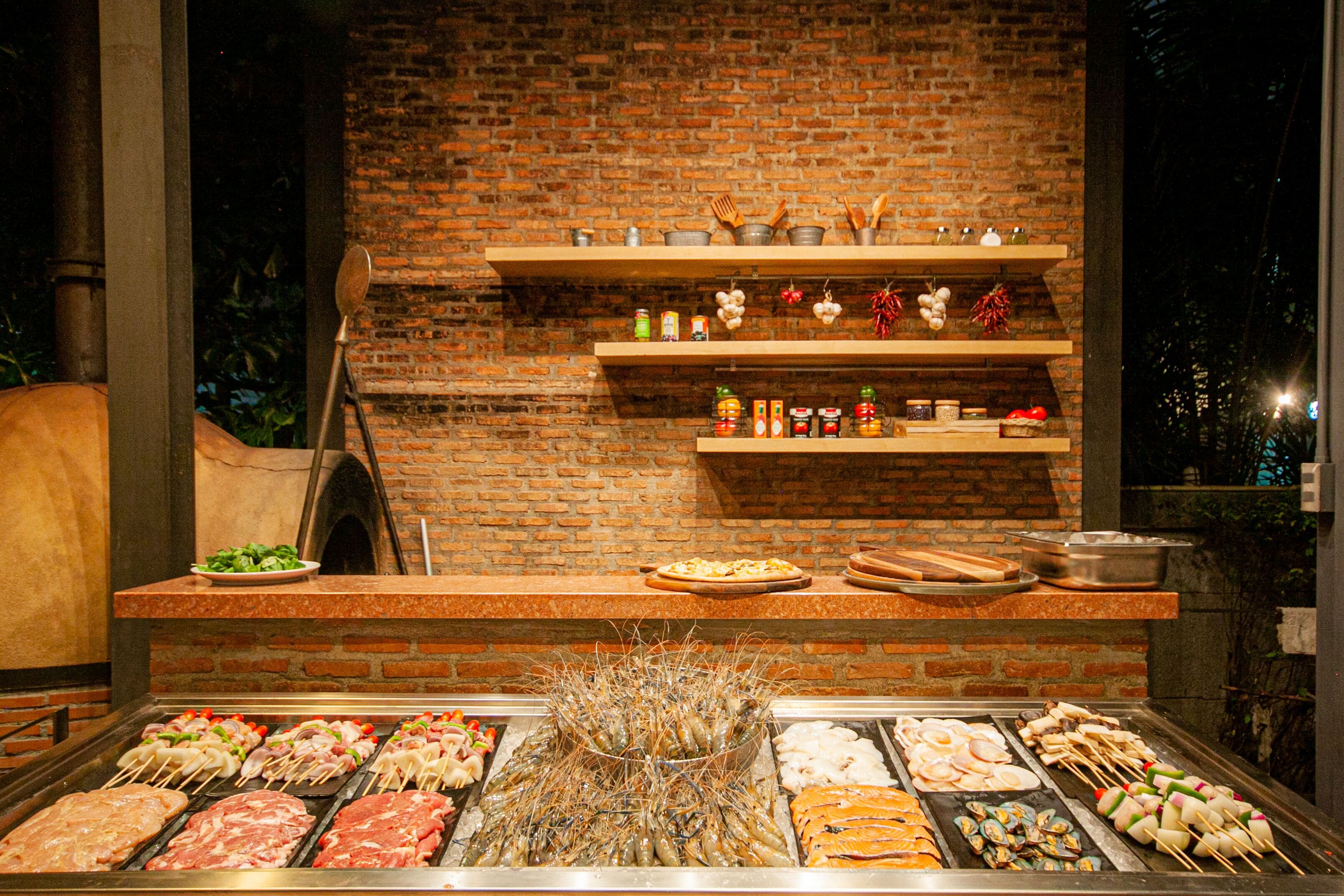 breakfast, lunch, dinner served; pool views