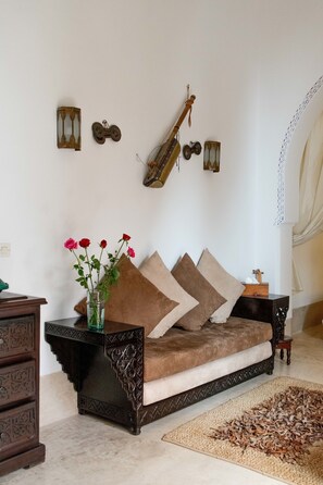 Double or Twin Room (Kaws) | Living room - Riad Slawi (Marrakech)