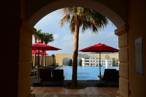 Indoor pool, seasonal outdoor pool