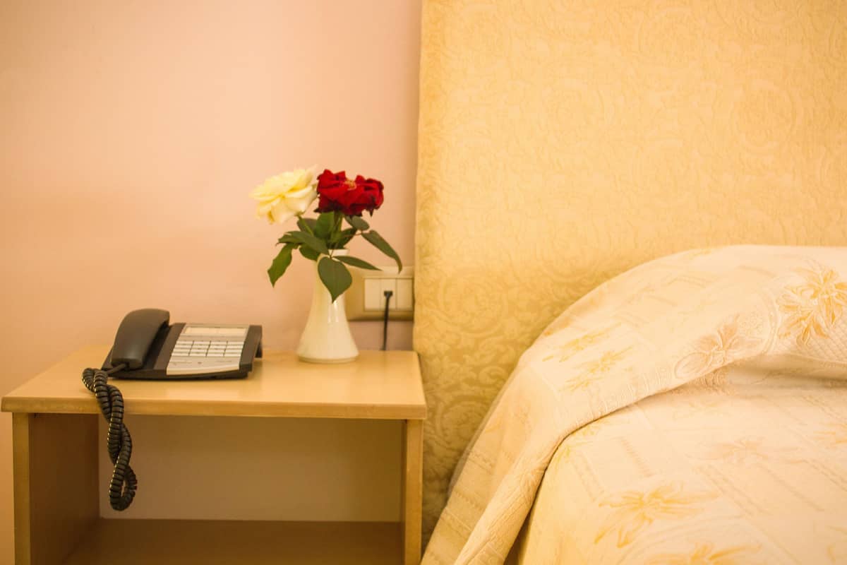 Copriletto in piuma, minibar, una cassaforte in camera