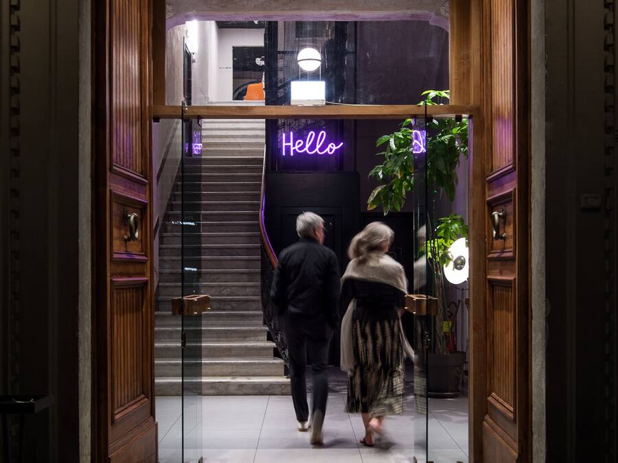 Entrada al alojamiento