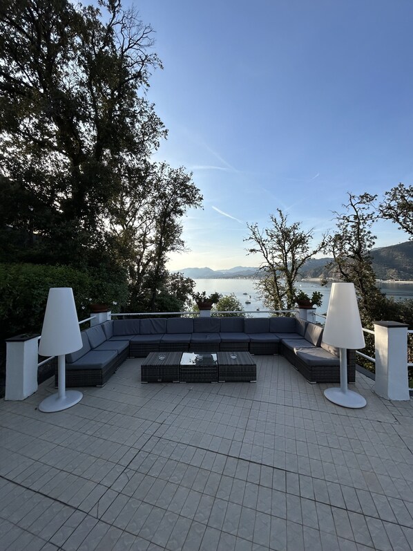 Outdoor wedding area