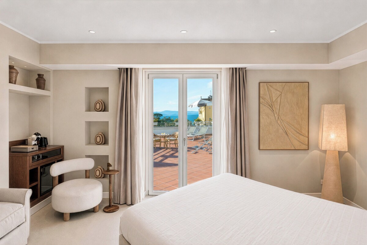 Junior Suite, Terrace, Garden View | Minibar, in-room safe, desk, WiFi (free)