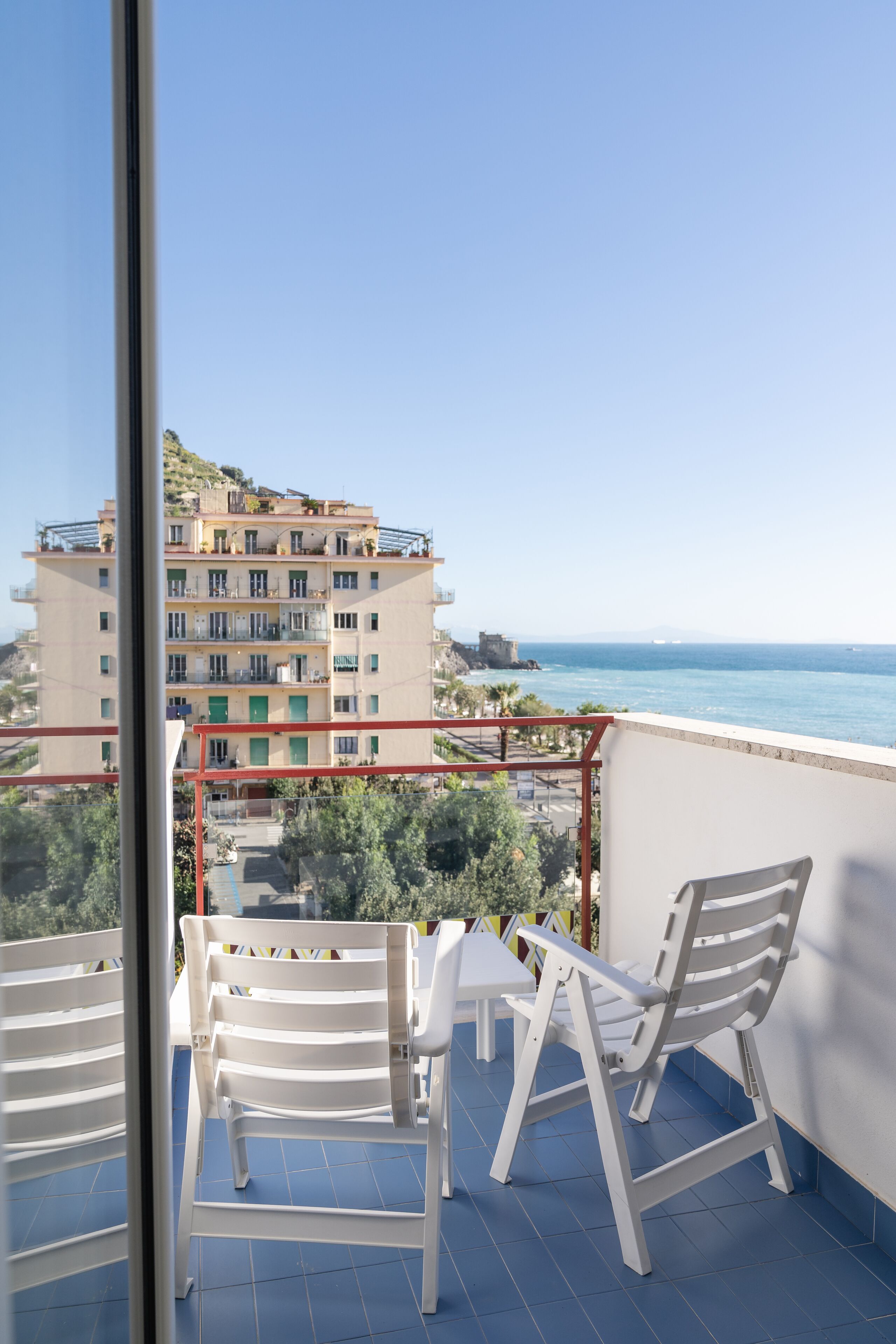 Blick vom Balkon