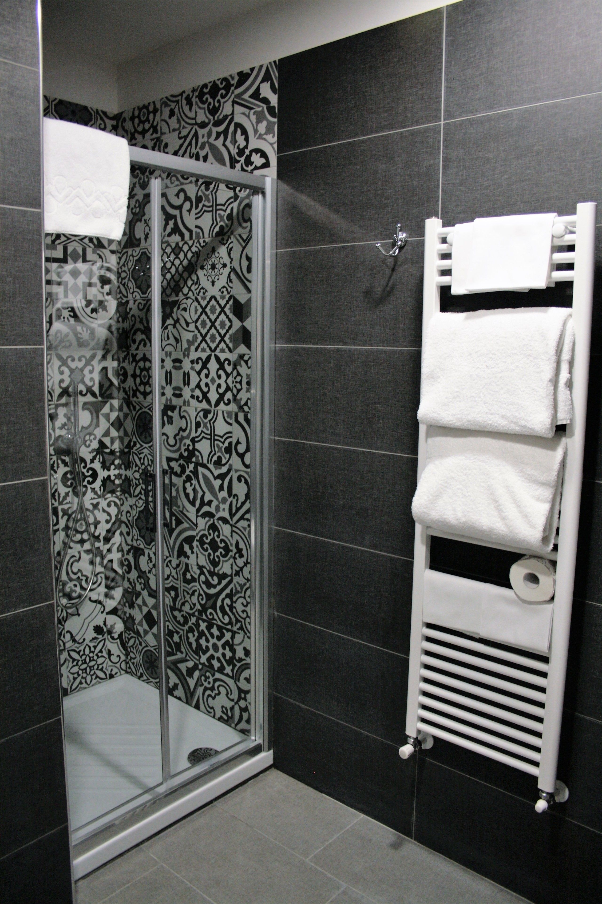 shower, free toiletries, hair dryer, bidet