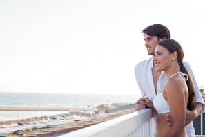 Vue sur la ville depuis l’hébergement