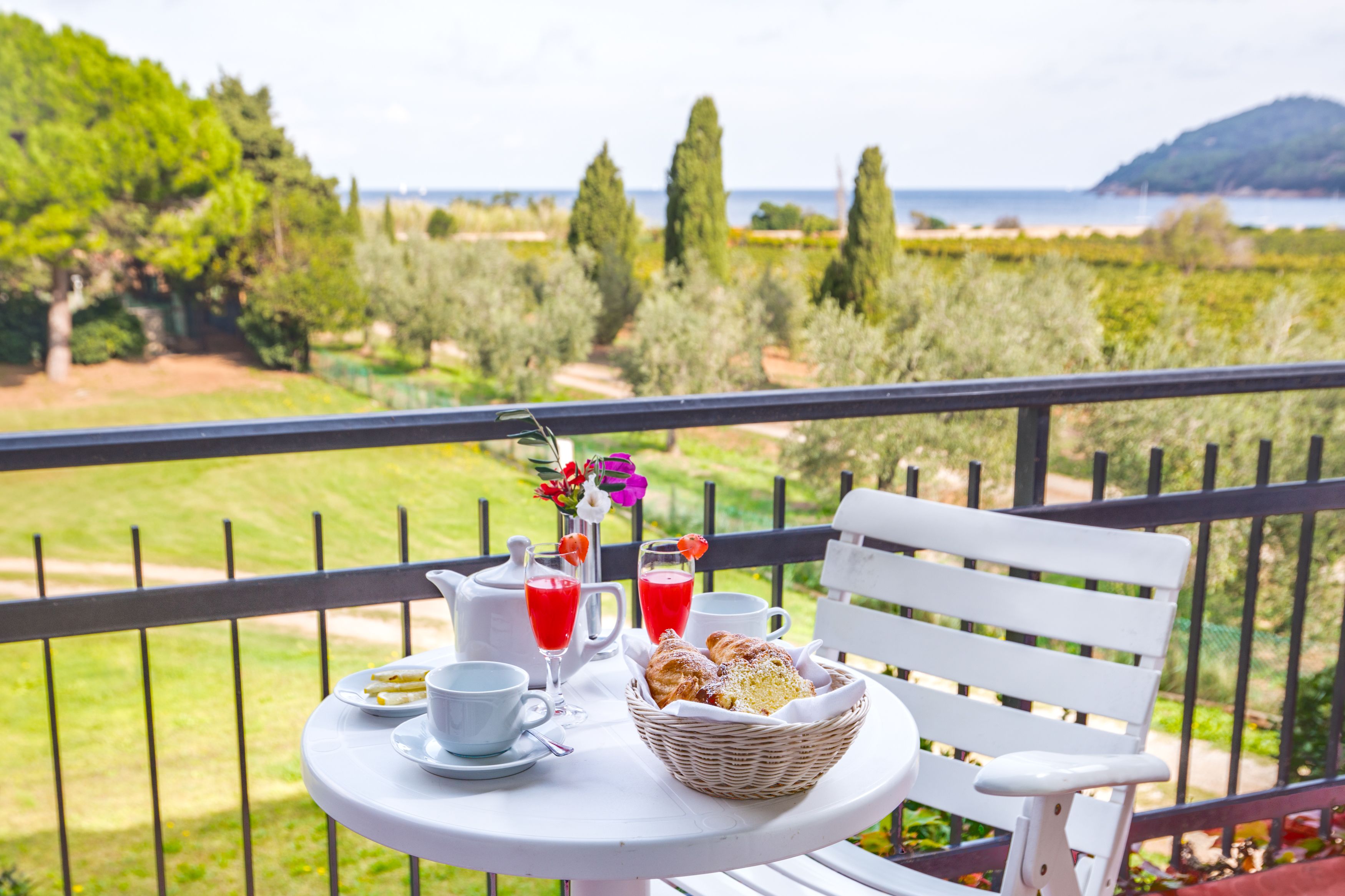 经典三人房, 花园景观 | 阳台