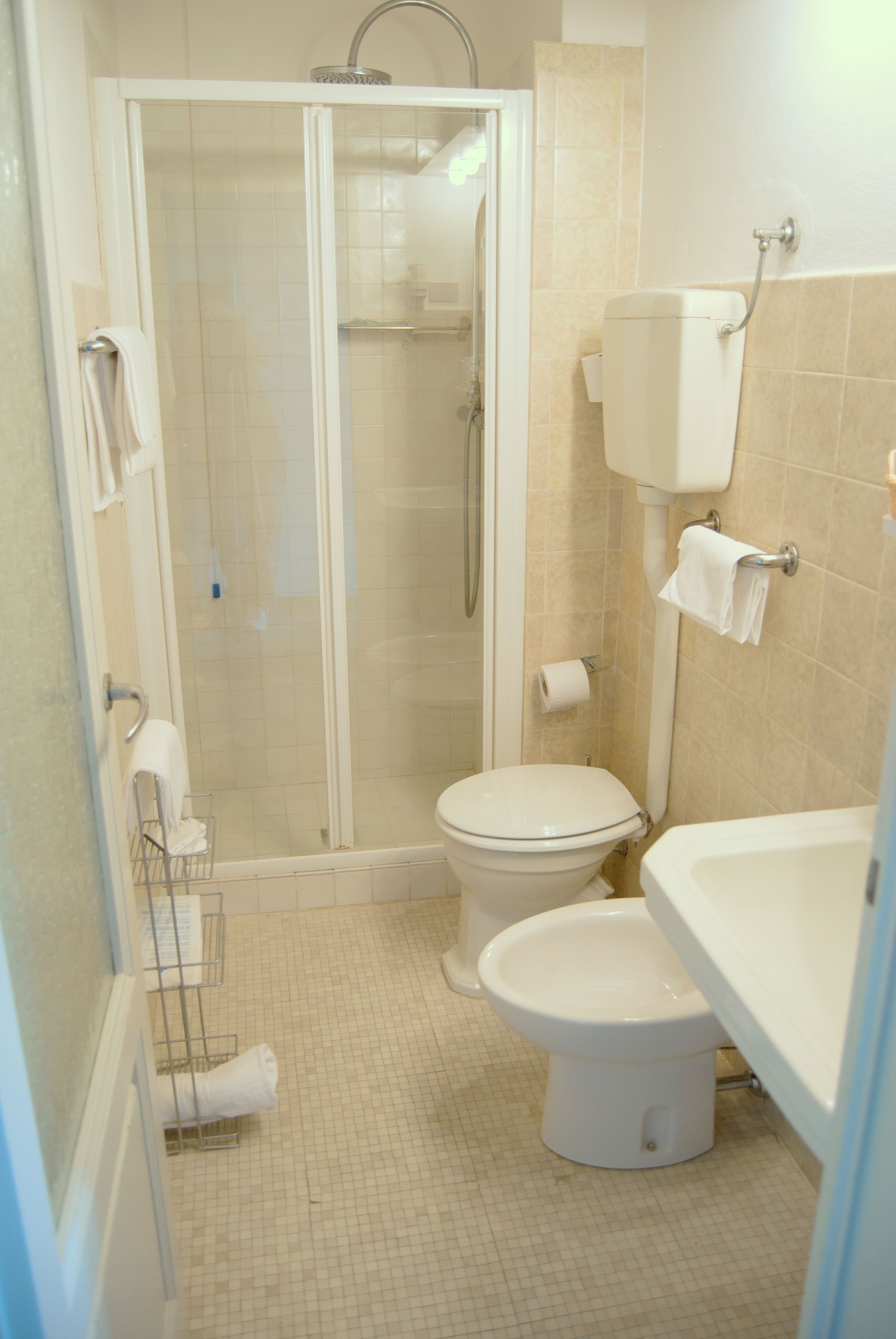 single room | bathroom | free toiletries, hair dryer, bidet, towels