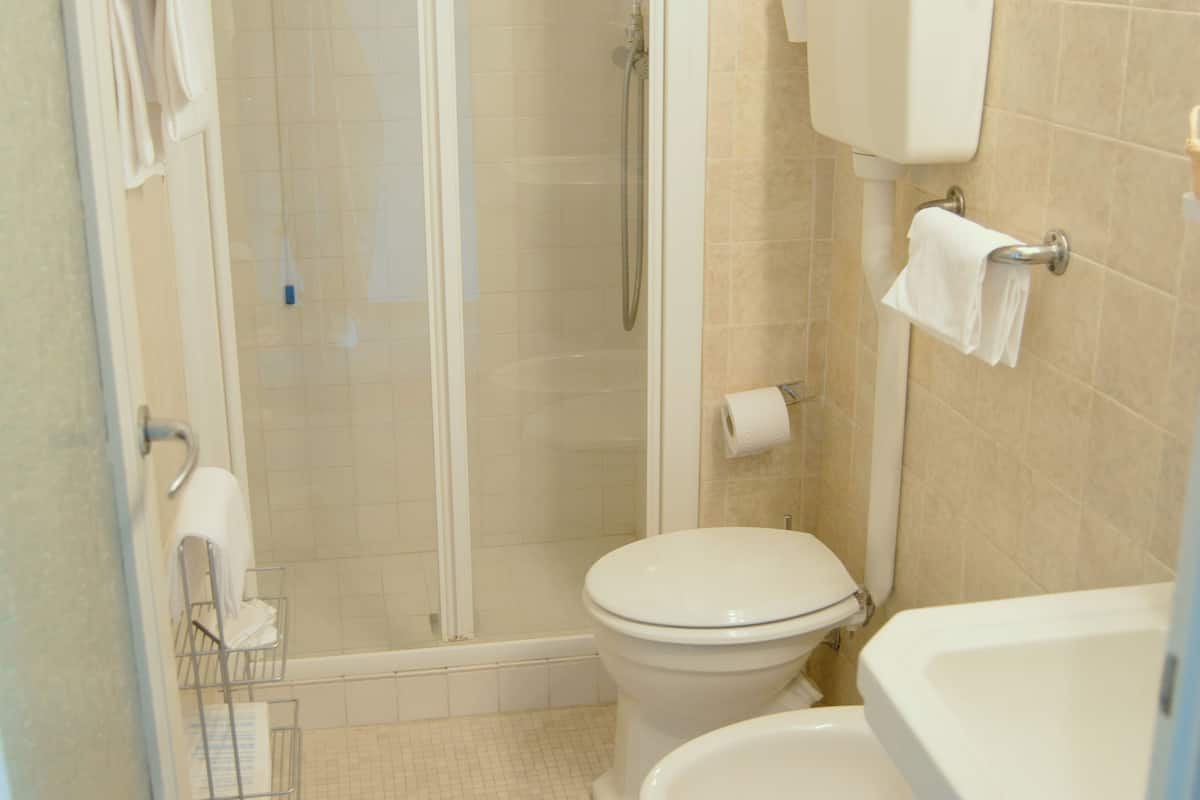 single room | bathroom | free toiletries, hair dryer, bidet, towels
