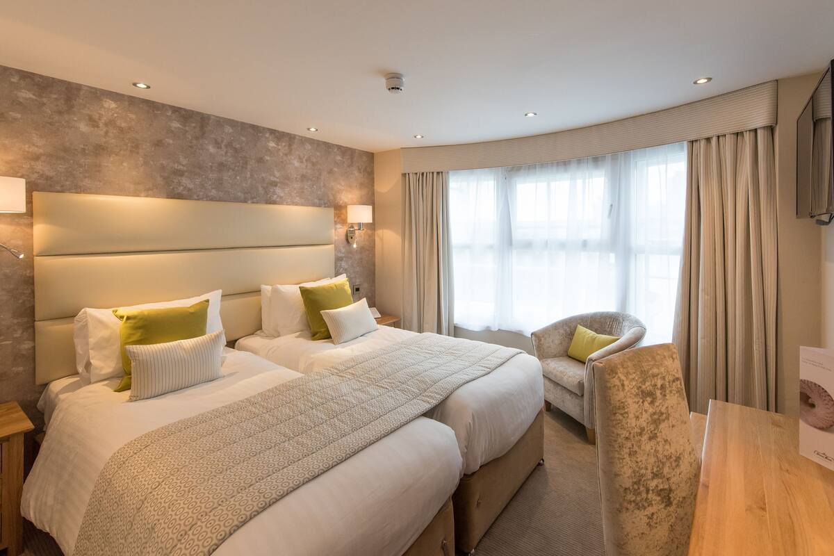 superior double or twin room | in-room safe, desk, laptop workspace, iron/ironing board