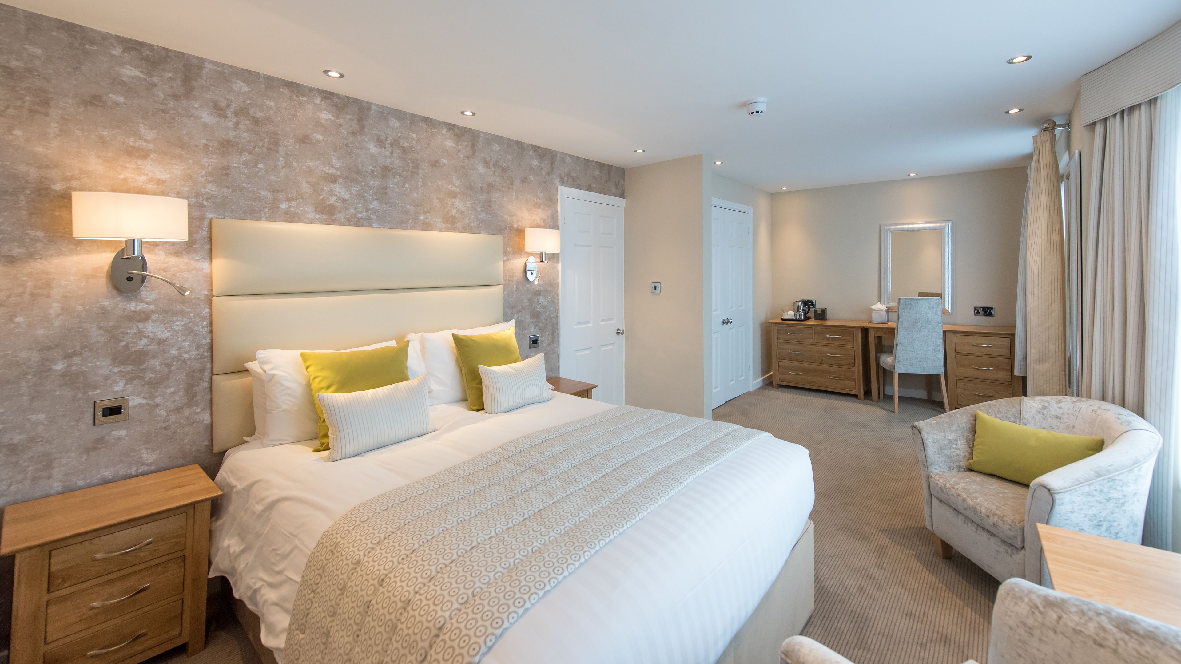 deluxe double room | in-room safe, desk, laptop workspace, iron/ironing board