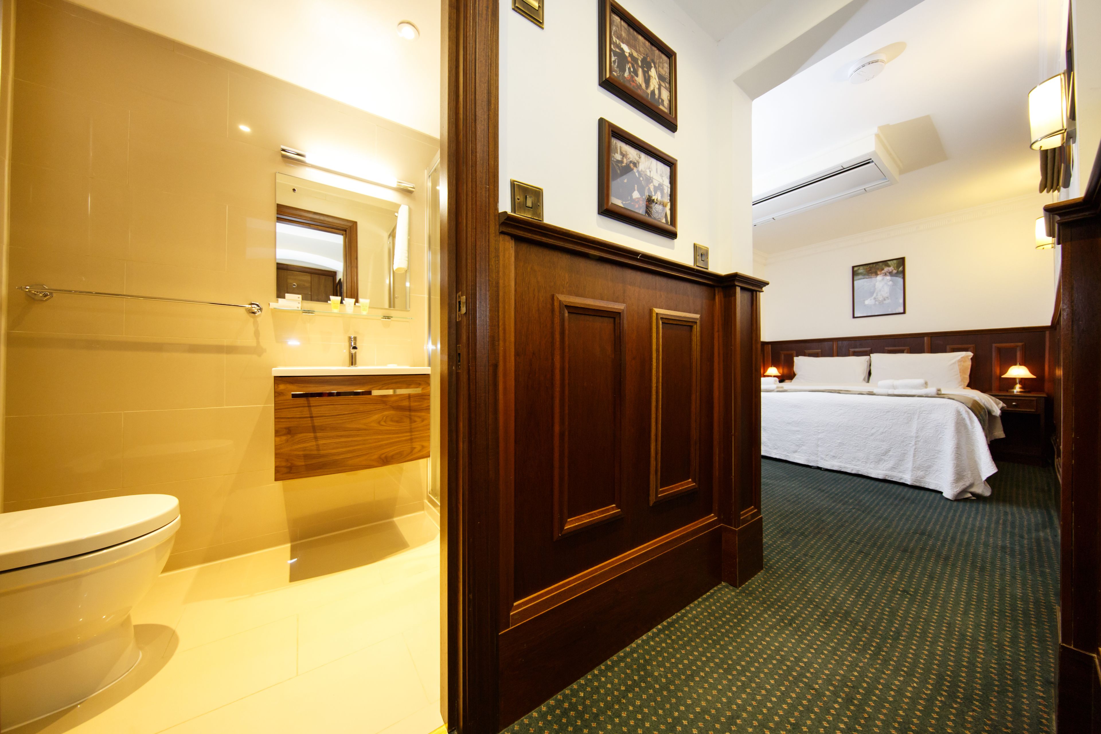 superior double room (with outside shared patio) | premium bedding, desk, iron/ironing board, free wifi