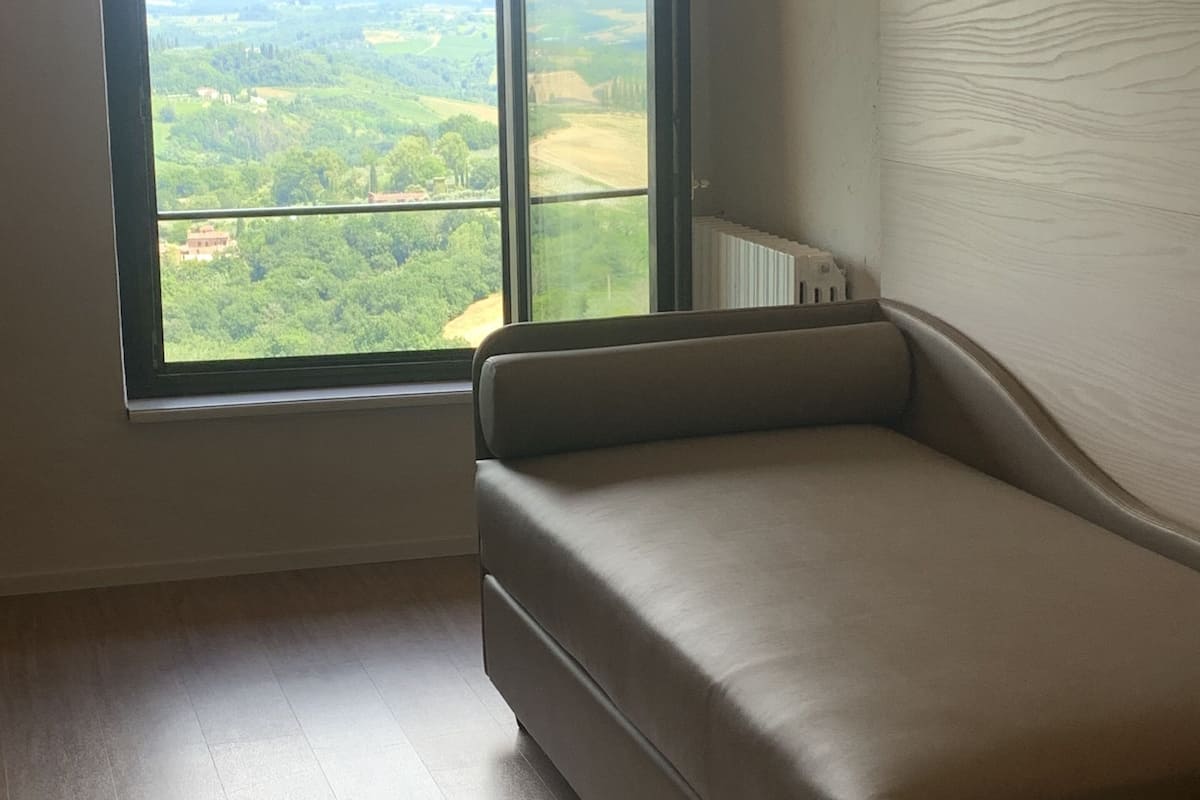 double room, hill view | view from room