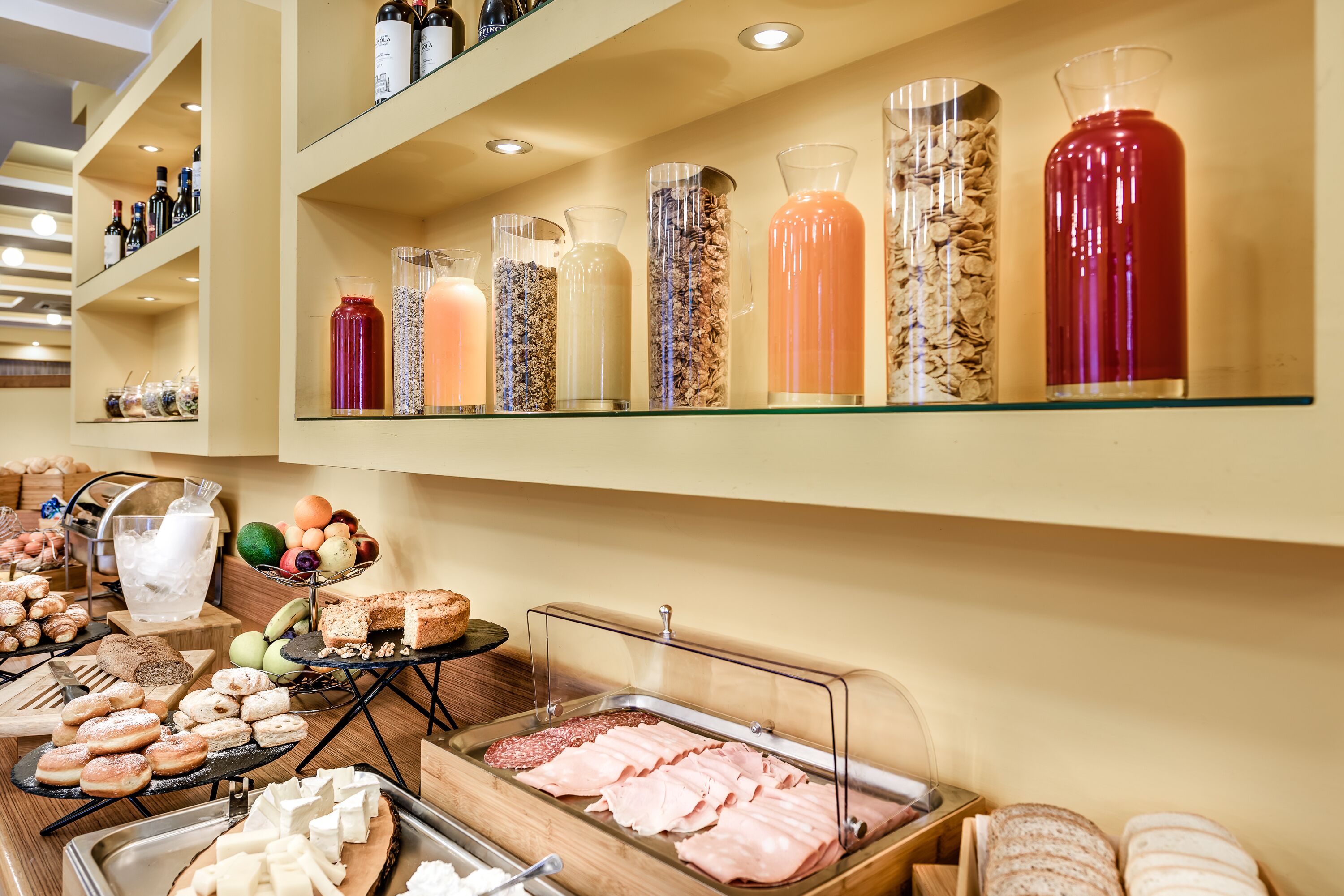 daily buffet breakfast (eur 15 per person)