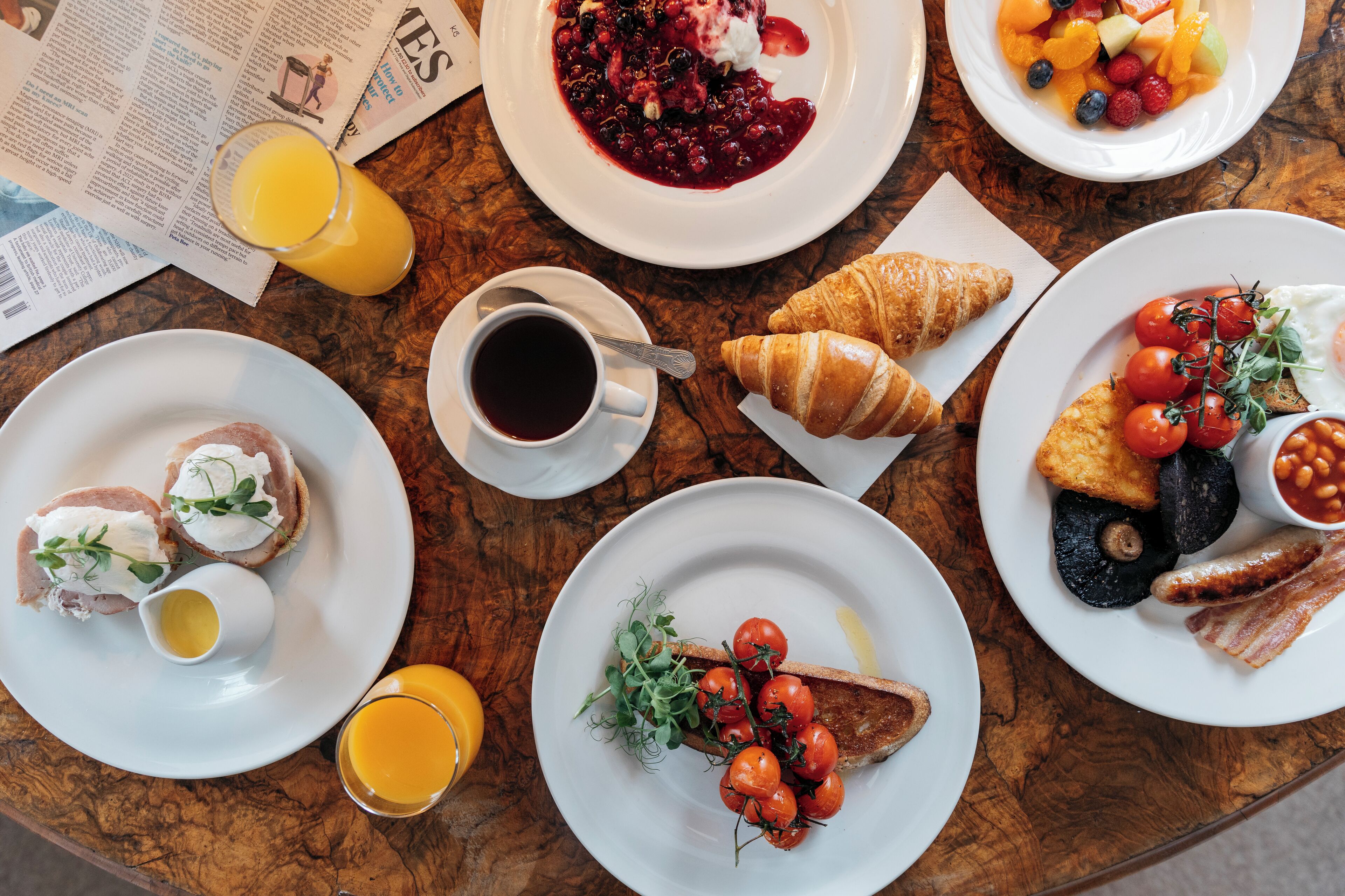 breakfast and dinner served, british cuisine