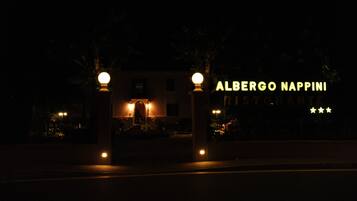 Front of property – evening/night