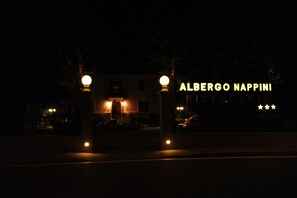 Front of property – evening/night