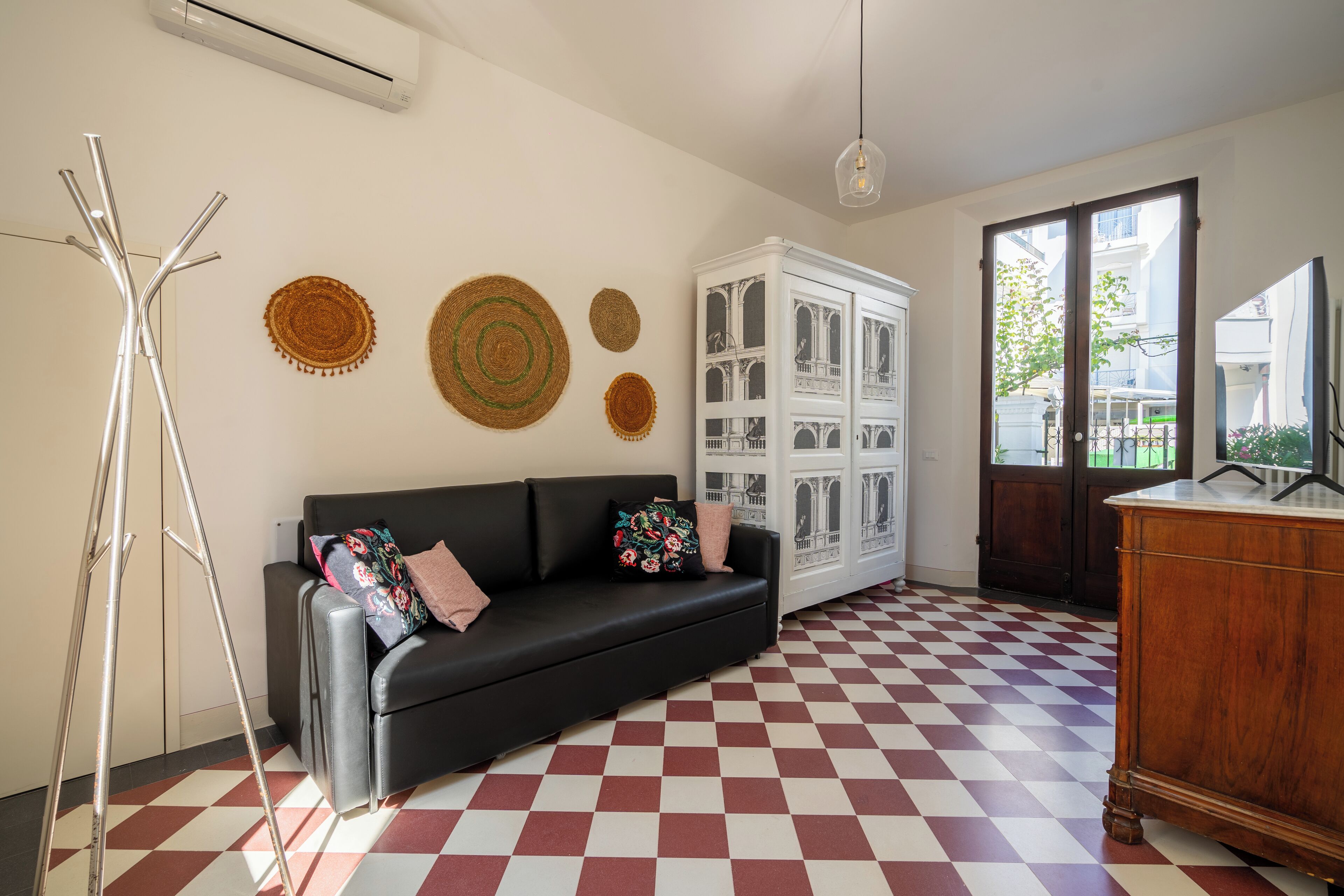 deluxe apartment | living area | 40-inch led tv with satellite channels, tv