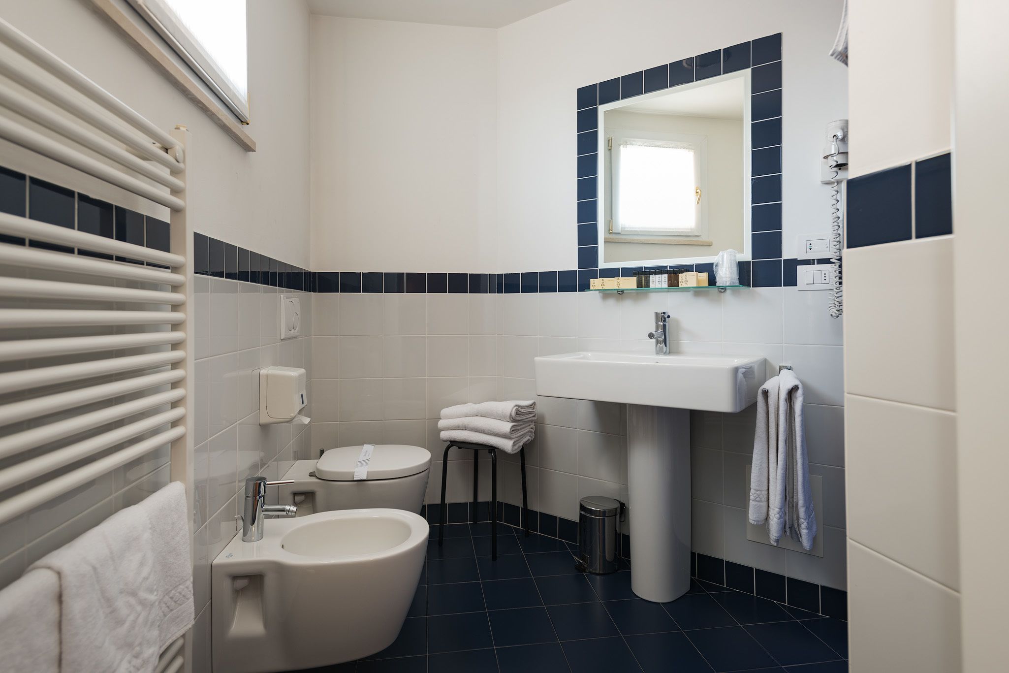 superior double room single use | bathroom | shower, free toiletries, hair dryer, slippers