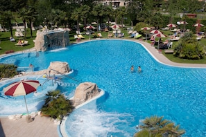 Indoor pool, outdoor pool - Hotel Terme all'Alba (Abano Terme)