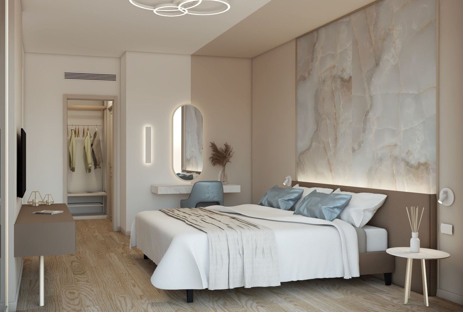 Minibar, Zimmersafe, Schreibtisch, laptopgeeigneter Arbeitsplatz