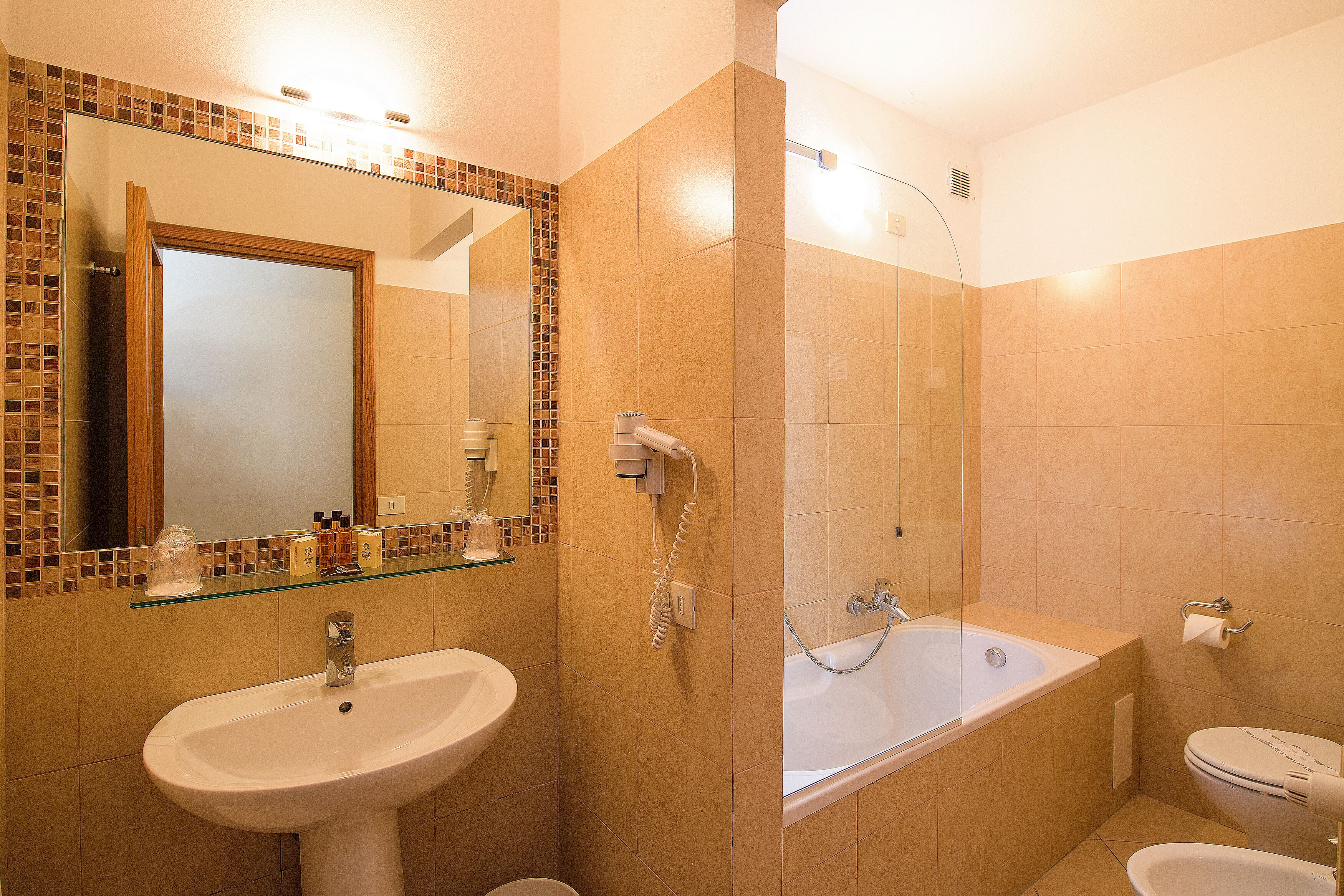 double room single use | bathroom | deep-soaking bathtub, rainfall showerhead, hair dryer, bidet
