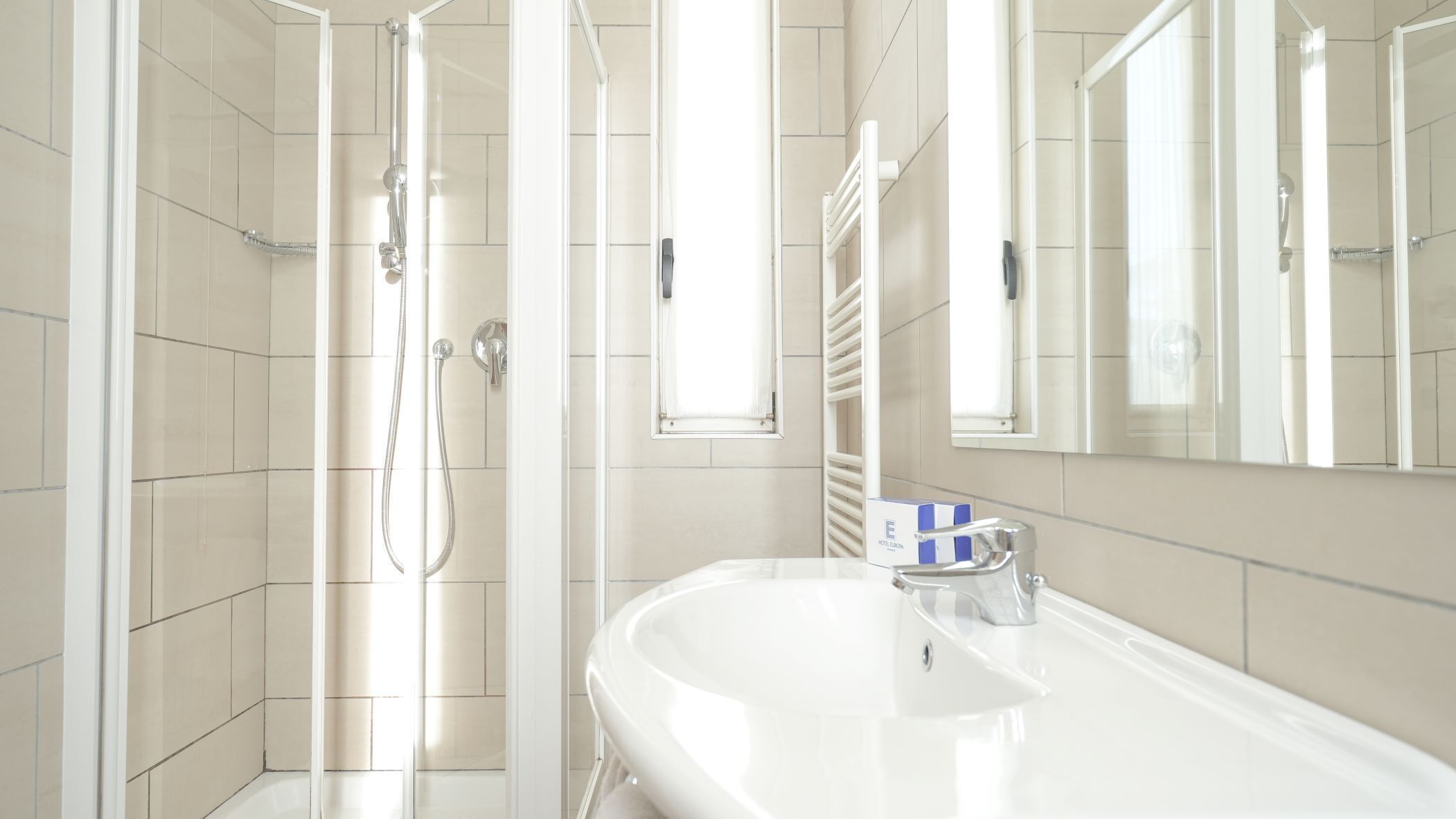 free toiletries, hair dryer, slippers, towels