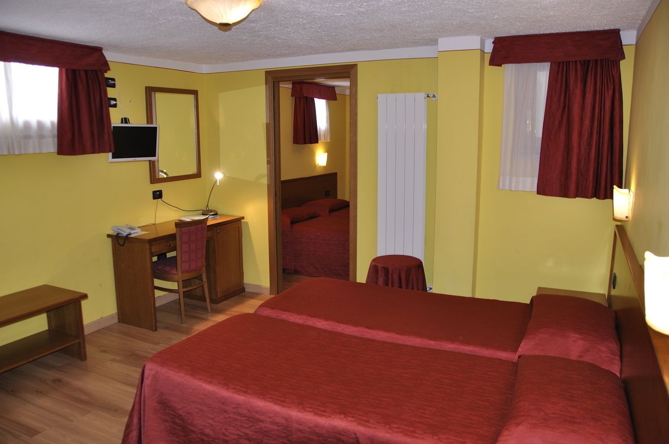 in-room safe, desk, blackout curtains, iron/ironing board