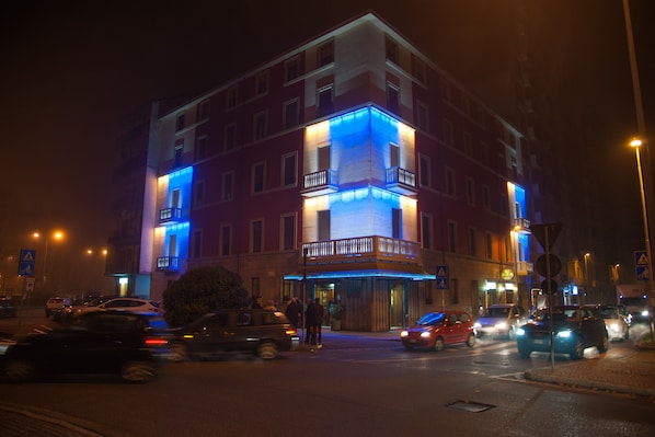 Front of property – evening/night