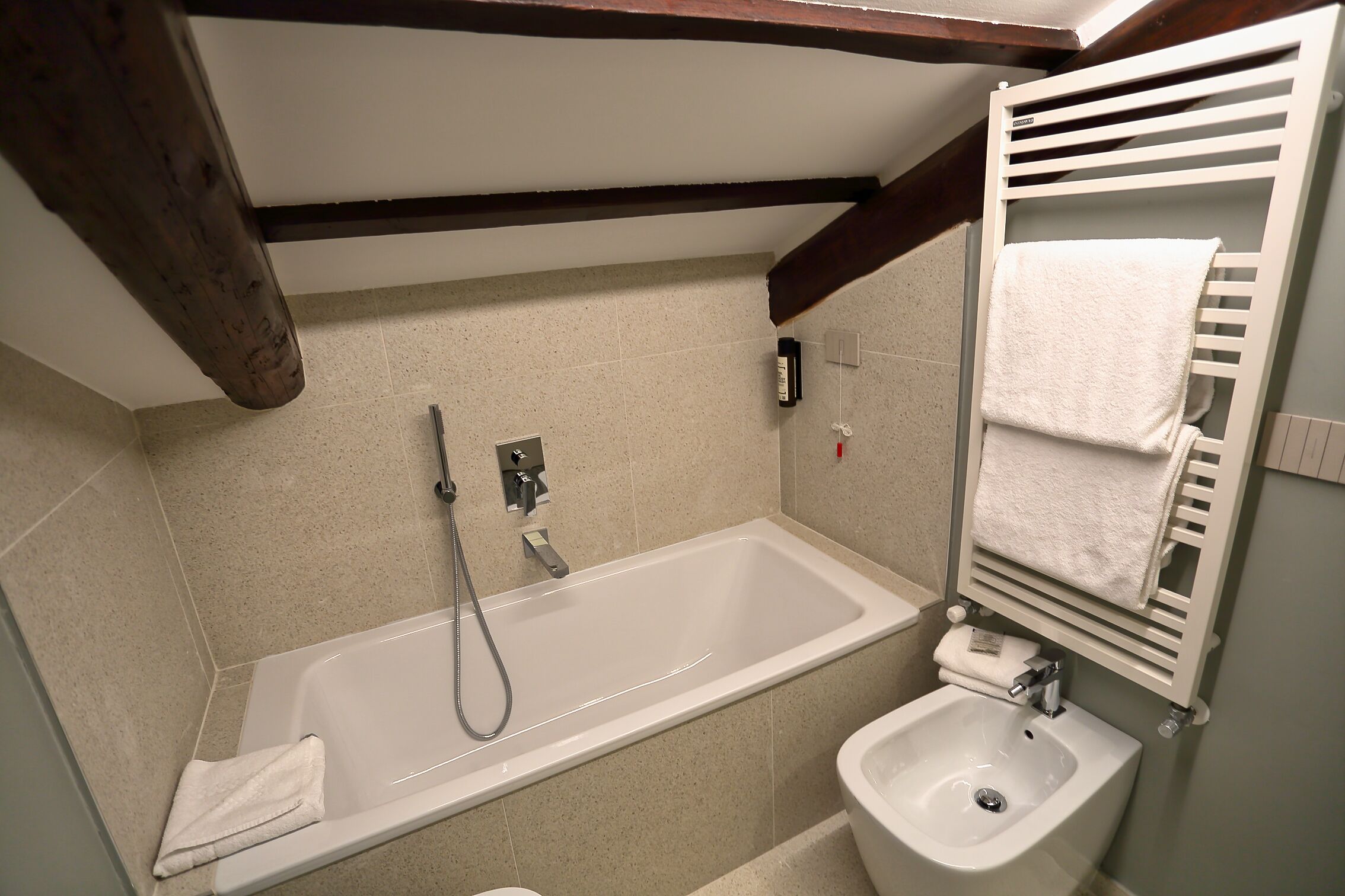 romantic room, tower | bathroom | eco-friendly toiletries, hair dryer, towels
