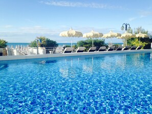 Outdoor pool, cabanas (surcharge), sun loungers